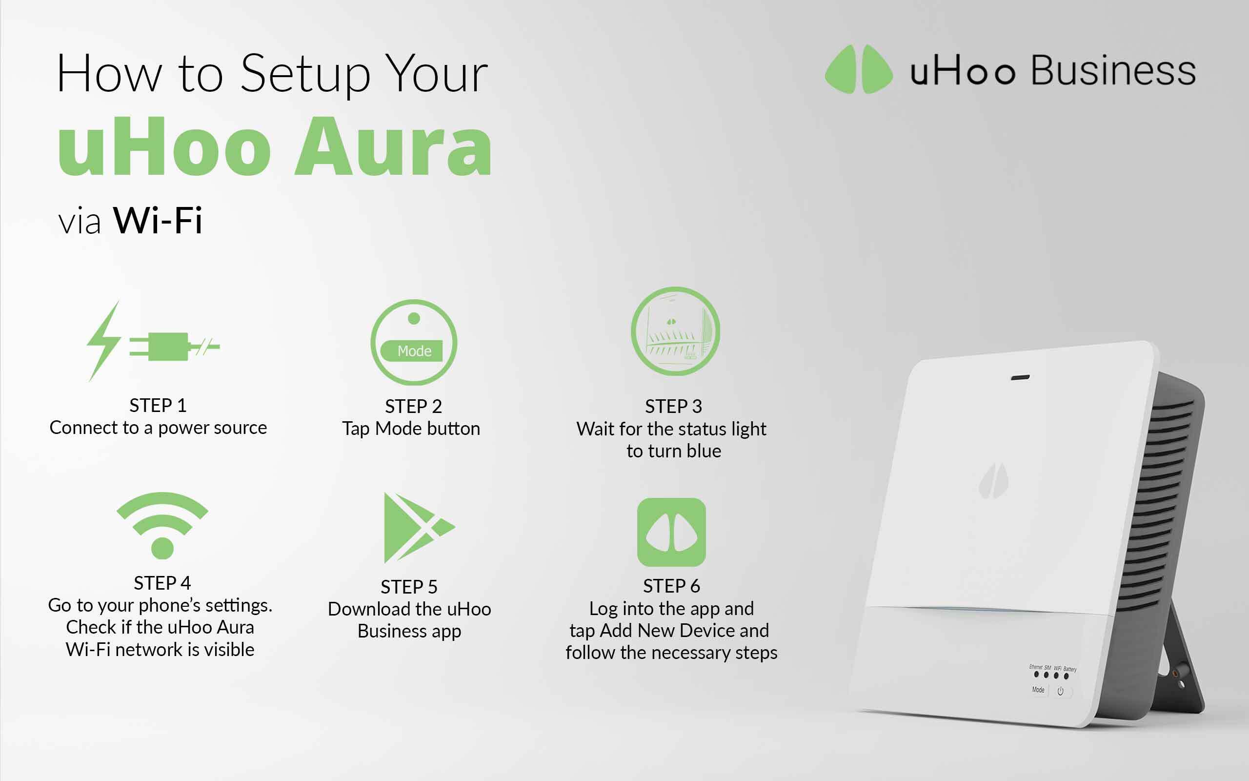 How to Set up uHoo Aura via Wi-Fi