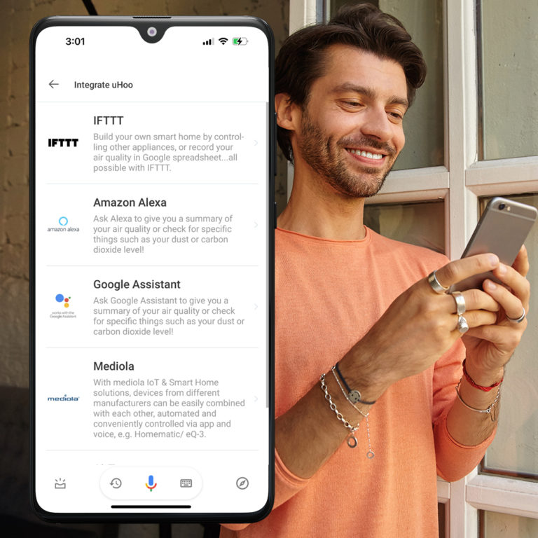 Integrating uHoo with Google Assistant